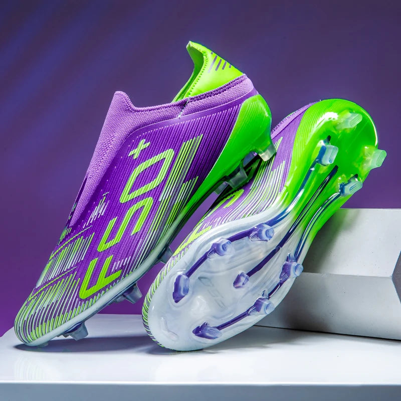 Nouvelles chaussures de football pour hommes, baskets antidérapantes, chaussures d'entraînement, bottes de football très vendues, crampons légers de haute qualité pour matchs sur gazon, mi-hautes pour l'extérieur