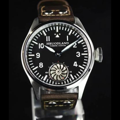 Hruodland 2025 Neue mechanische Herrenuhr Seagull ST3620 Retro-Pilot 43MM BGW-9 Leuchtend Saphirglas Turbine Reloj Hombre