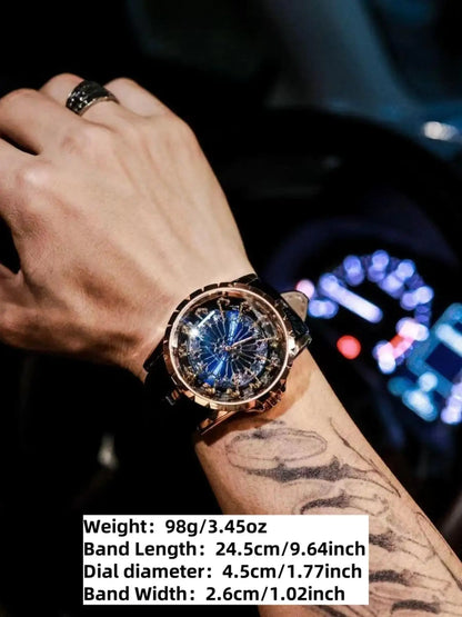 Luxurious and Elegant Men's Watch, Twelve Knights of the Round Table Watch, Wormhole Concept Non-Mechanical Watch for Men, Niche Brand Men's Watch, Casual Style Fashion Accessory, the Best Gift for Him