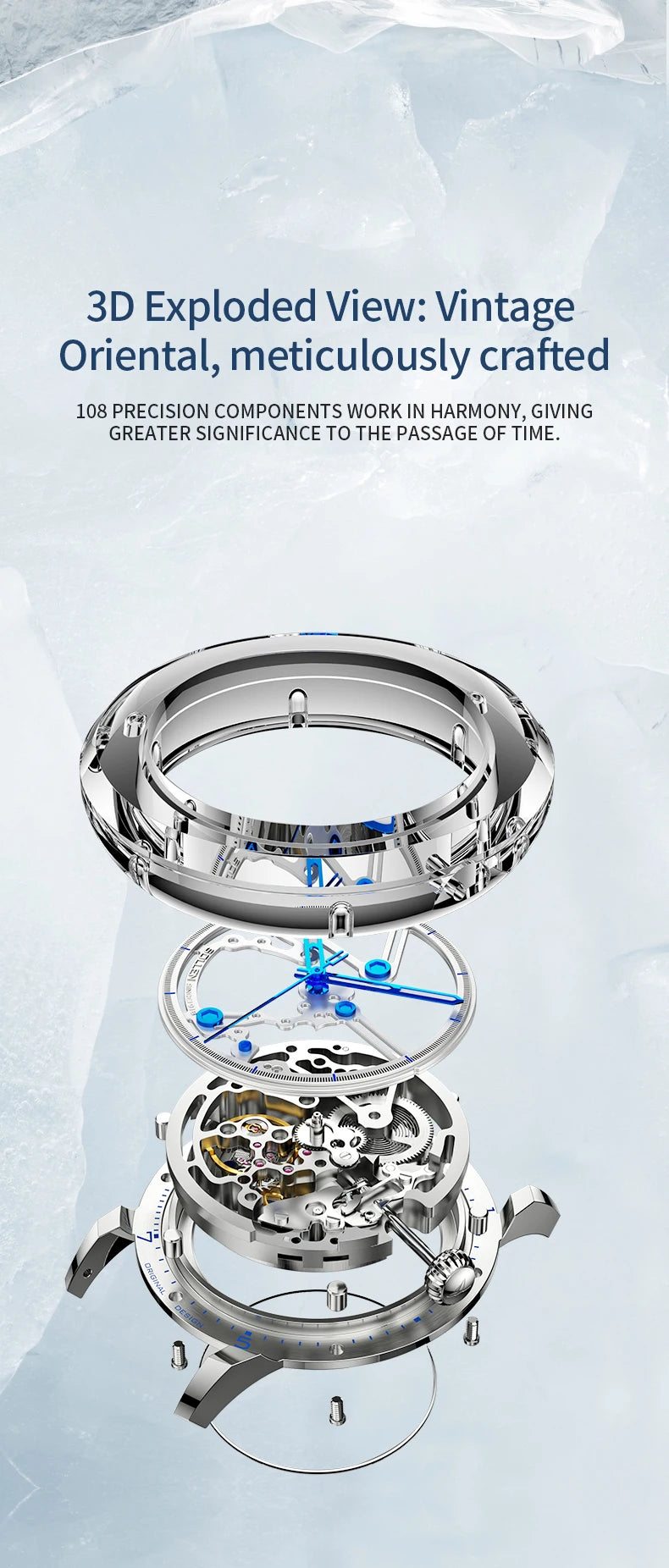 Luxury Brand Mens Automatic Watches Pagani Design Transparent Mechanical Watch For Men Sport Mechanical Skeleton Wristwatch Relo
