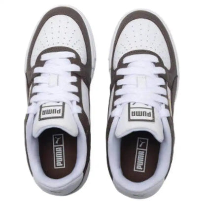 Nouvelles baskets décontractées polyvalentes PUMA unisexe à tige basse 2026 380190-63 Puma Blanc Café Marron Or Accent