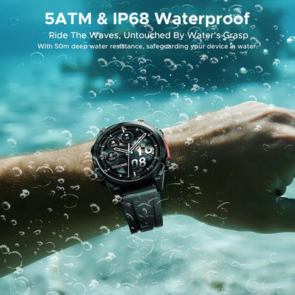 DOOGEE ANYWISE W1 PRO AI Smart Watch 1.43" AMOLED Display 5ATM IP68 Water Resistance GPS Tracking Sport Watch with Offine Maps