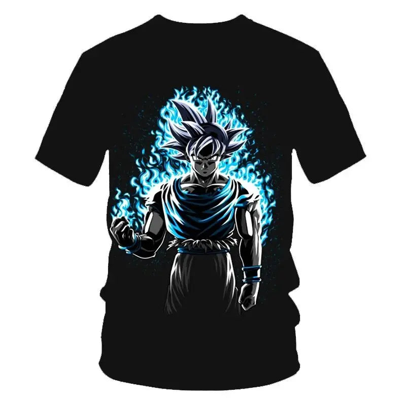 2026 New Dragon Ball 3D Printed T-shirt for Children's Clothing, Adult Summer Short Sleeved Anime T-shirt,casual and Fashionable