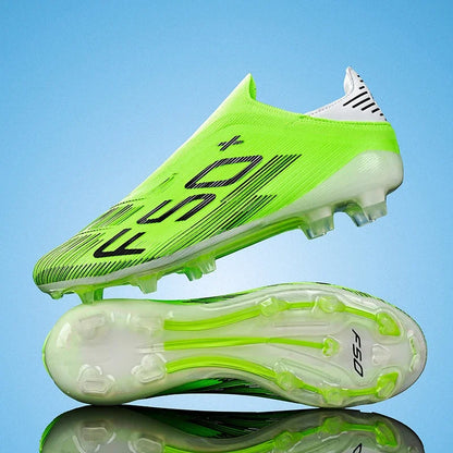Nouvelles chaussures de football pour hommes, crampons, baskets légères de haute qualité, pour l'entraînement sur gazon, bottes de football très vendues, antidérapantes, mi-hautes, pour l'extérieur.