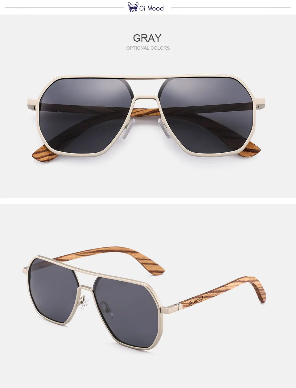 Oi Wood High Quality Fashion Alloy Sunglasses Men Women Wooden Polarized Sun Glasses Driving Uv400 Oculos De Sol 8059