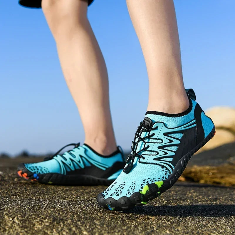 Zapatos acuáticos unisex de secado rápido con drenaje para vadeo, playa, deportes acuáticos, natación, yoga, buceo, surf y uso barefoot