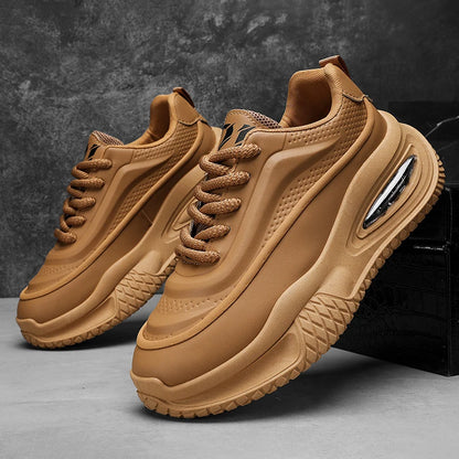 Men's Casual Sports Shoes, Fashionable Thick Soled Skateboarding Shoes, Trendy and Comfortable Men's Shoes Suitable for Outdoor