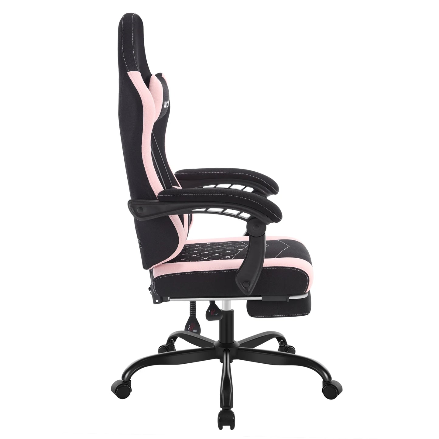 WOLTU Massage Gaming Chair Ergonomic Gamer Chair with Footrest, Lumbar Support, Adjustable Headrest, Swivel Computer Office Chair