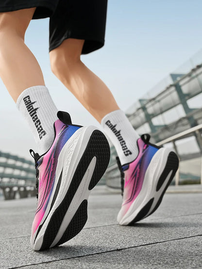 Zapatillas deportivas de talla grande para hombre, cómodas y versátiles, para senderismo al aire libre, running, uso casual y entrenamiento en pareja, con estilo moderno