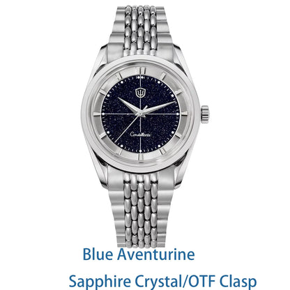 Watchdives WD1954 Arctic Classic 36mm Watch VH31 Sweep Second Movement 316L Stainless Steel Watches Sapphire Crystal Luminova