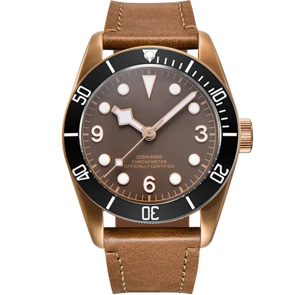 Luxury NH35A Corgeut 41mm Automatic Men Watch PVD Case Sapphire Military Male 10BAR wim Watches Luminous Mechanical WristWatches