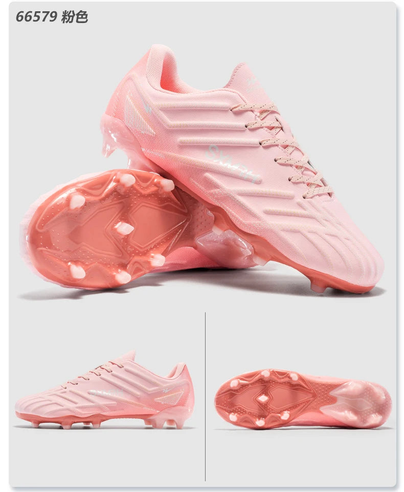 Double Star Adult Youth AG Soccer Cleats Non-Slip Durable Artificial and Natural Grass Football Shoes for Training and Matches Men Women