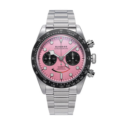 Sugess Chronograph Watch for Mens ST1907 Movement Mechanical Sapphire Crystal Wristwatches Waterproof Pilot Air Force Clock S475