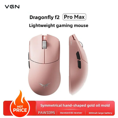 VGN Dragonfly F2 ProMax/Ultra Esports Gaming Mouse 42000DPI 0.125ms For CS:GO Latency Wired/Wireless Dual 8K 3-Mode PAW3395/3950