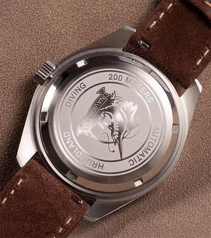 Hruodland 2026 new retro 41MM men's automatic mechanical watch Hangzhou K1 glass stainless steel waterproof 20Bar C3 reloj hombre