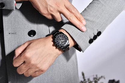 PAGANI DESIGN Orologio meccanico automatico da uomo in acciaio inossidabile, impermeabile 10Bar, sportivo, di lusso casual per uomo