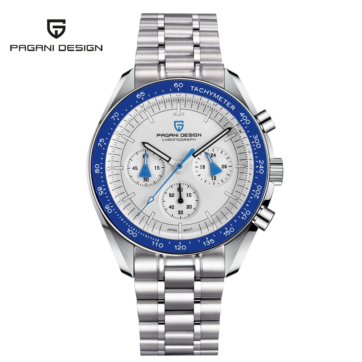 PAGANI DESIGN Saturn Men's Watches 2026 New Top Luxury Quartz Watch Men Light Tan Chronograph AR Sapphire crystal Wristwatch Men