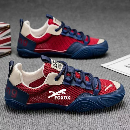 Scarpe da running da uomo traspiranti con tomaia leggera in mesh, suola morbida e confortevole, sneakers sportive casual, calzature estive di tendenza
