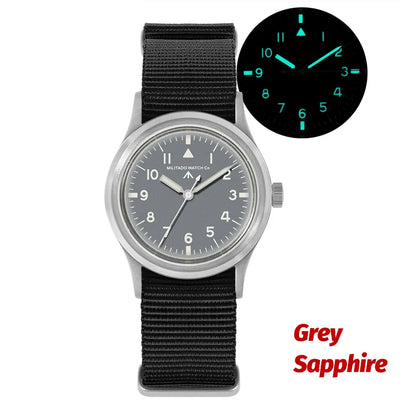 Militado ML14 Quartz Watch Cream Dial VH31/VH65 Sweep Movement Bubble K1/ Sapphire Luminous 36Mm Vintage Watches 100M Waterproof
