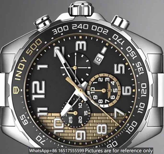 43mm Men Luxury Watches in 904L Steel Quartz Movement Exquisite Heritage And Artisanal Excellence-T
