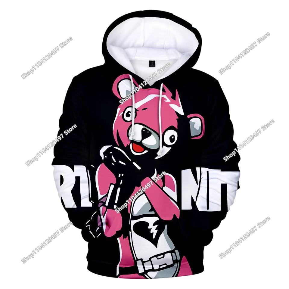 Fortnite Casual Pullover Hooded Sweatshirt Clothes Girls From 2 To 14 Years Children's Clothing Battle Royale Pullover Hoodies