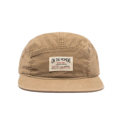 ON THE MOMENT Casquette de baseball 5 panneaux en coton Casquettes snapback Casquettes « Bone » pour homme Casquettes hip-hop originales pour hommes et femmes, réglables