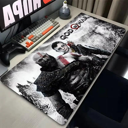 Game God of War Mouse Pad Large Keyboard Pad Floor Mat Computer Accessories Non-slip Desk Mat Game Player PC Carpet Mousepad