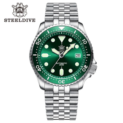 STEELDIVE SD1973 Men's Dive Watch NH35 Automatic Mechanical Men's Watch Luminous Ceramic Bezel Diver watch men watches Sapphire