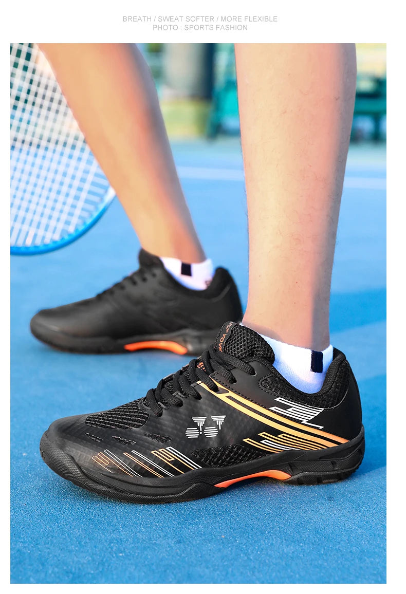 New Professional Badminton Shoes Sneakers Men's Breathable Anti-slip Tennis Sport Shoes for Men Women Training Sneakers