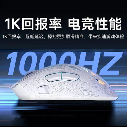 AULA SC620 Wireless 3-Mode Mouse Bluetooth Hollow Lightweight RGB Gaming Mouse for FPS Esports, Office & Daily Use for PC Laptop