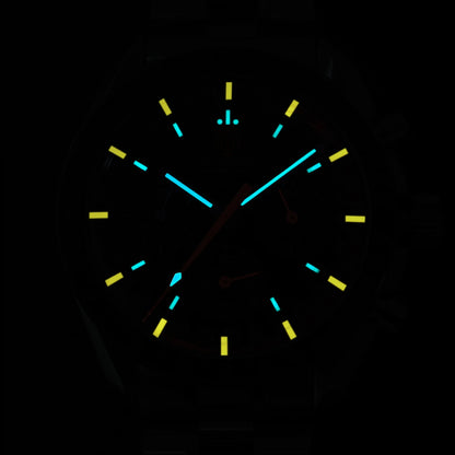 Relógio Masculino Watchdives New Wd1863 Quartz VK63 Chronograph, Safira Abaulada, Impermeável, 39Mm, Aço, Marca Premium, Luxo Business