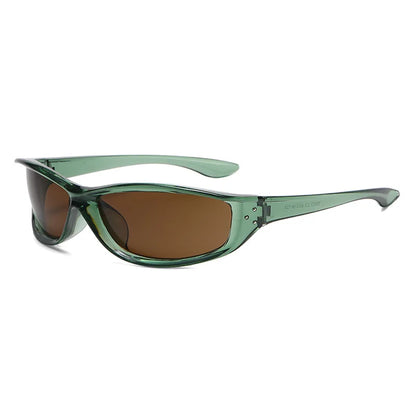 Rivets Y2K Sports Punk Sunglasses Women Designer Rectangle Goggle Men Luxury Sun Glasses UV400 Driving Cycling Fashion Eyewear
