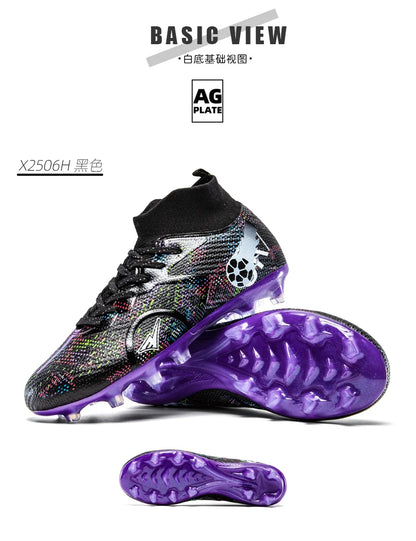 Scarpe da calcio professionali da uomo, scarpe da calcetto con tacchetti, sneakers da calcio ultraleggere per allenamento e sport all’aperto