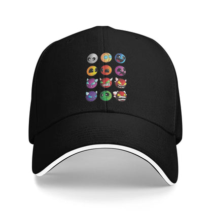 Geometry Cube Gaming Dash Casquette de baseball Hip Hop Sandwich Hats Unisexe Casquette « Dad Hat » ajustable Sport