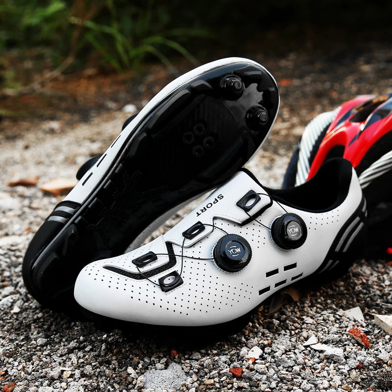 Sapatos de Ciclismo de Alta Qualidade para Homem SPD Autoencaixe Estrada Bicicleta Desporto Sapatos de Ciclismo MTB de Montanha Antiderrapantes para Mulher 36-47