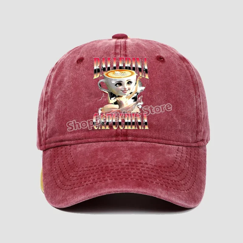 Italienisch Brainrot Damen Herren Mützen Kinder-Baseballmütze Accessoires Mütze Jungen Mädchen Mützen Verstellbar Herren Trucker-Mütze Sonnenhut Kinder Geschenk