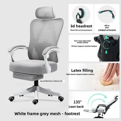 Internet Celebrity Ergonomic Chair Office Chair Back Chair Home Computer Chair Gaming Chair Sturdy and Durable