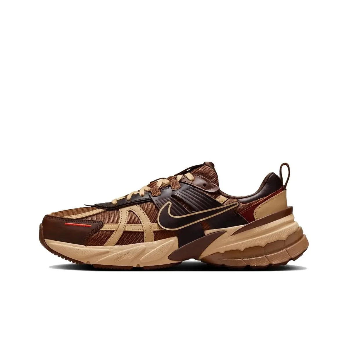 Nike V2K Run – меки, удобни и дишащи ниски маратонки за бягане, унисекс, кафяви, HQ3445-222