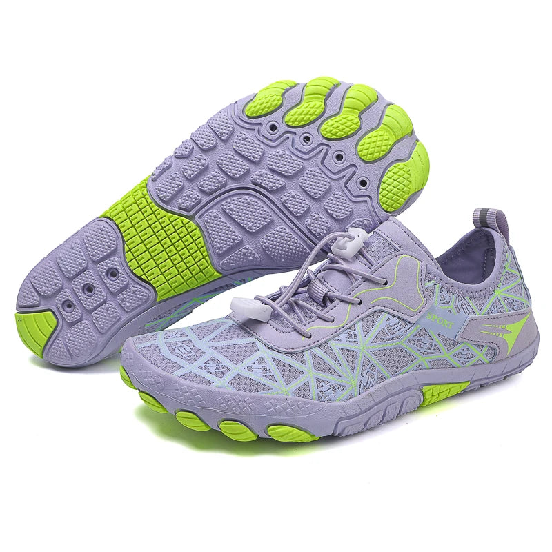 New Barefoot Wading Shoes Men Women Mesh Quick-Drying Beach Shoes Outdoor Non-Slip Swimming Shoes Unisex Water Sports Shoes
