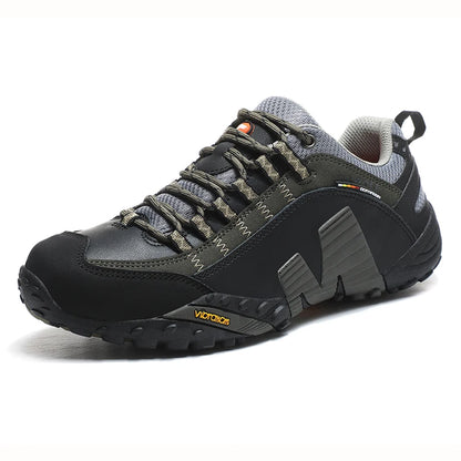 Sapatos de Trekking para Homem Outdoor Lover, Impermeáveis, Botas de Caminhada de Montanha em Couro Genuíno, Sapatos Táticos de Caça Woodland