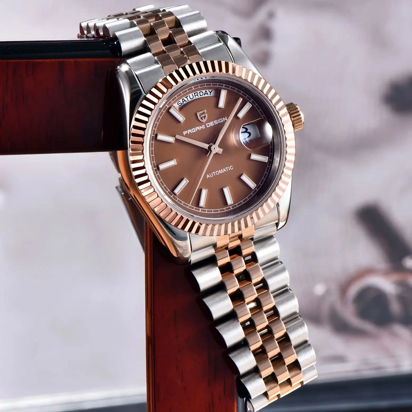 PAGANI DESIGN Enamel Dial 2026 New DD36 Men's Watches Silver Gold Luxury Automatic Watch Men Waterproof Mechanical Wristwatch
