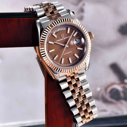 PAGANI DESIGN Enamel Dial 2026 New DD36 Men's Watches Silver Gold Luxury Automatic Watch Men Waterproof Mechanical Wristwatch