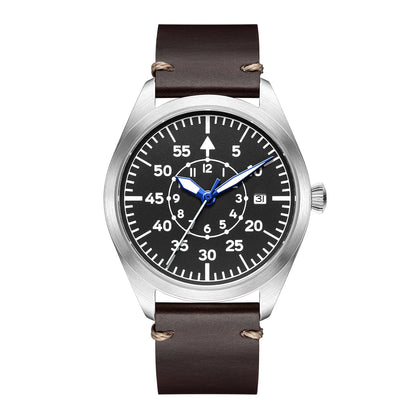 Swiss Aviator Pilot Automatic Watch Field Mechanical Timepieces Fliegeruhr Flieger Wristwatch Reloj Aviador Piloto Clock Uhr