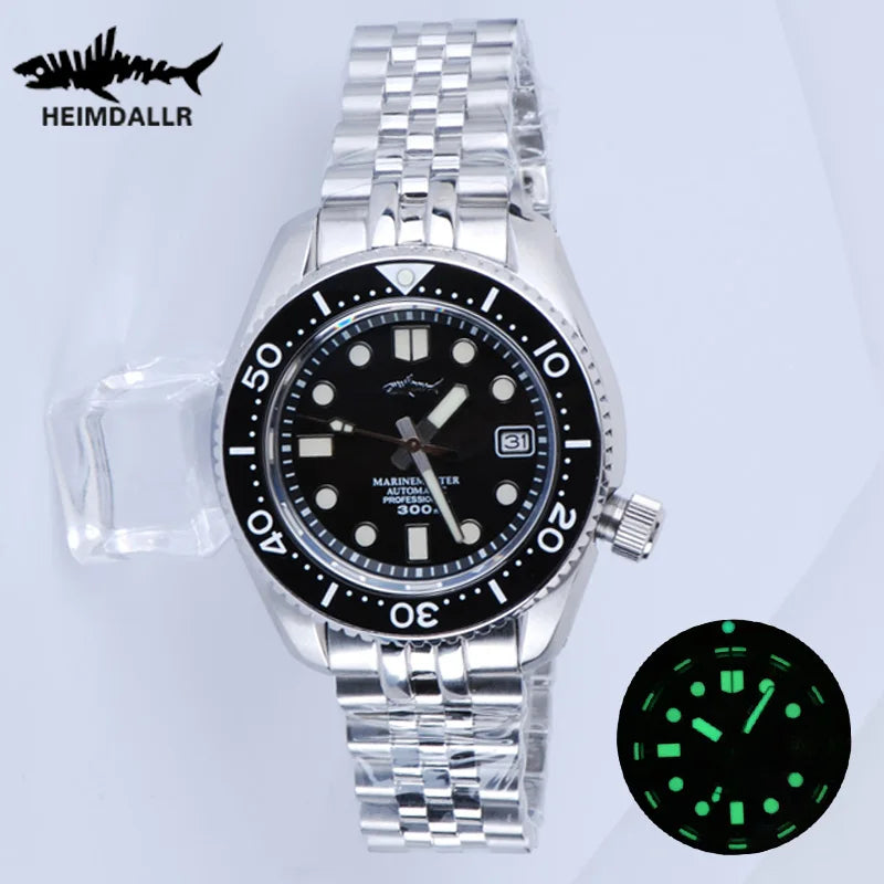 Heimdallr Diver Watch For Men MM300 Sumo SBDX 300M Waterproof Sapphire Crystal C3 Luminous NH35 Automatic Movement Wristwatch