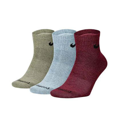 Chaussettes de sport Nike Air Jordan pour homme et femme, montant jusqu'aux genoux, lot de 3, chaussettes de basket-ball confortables et respirantes SX5544-017