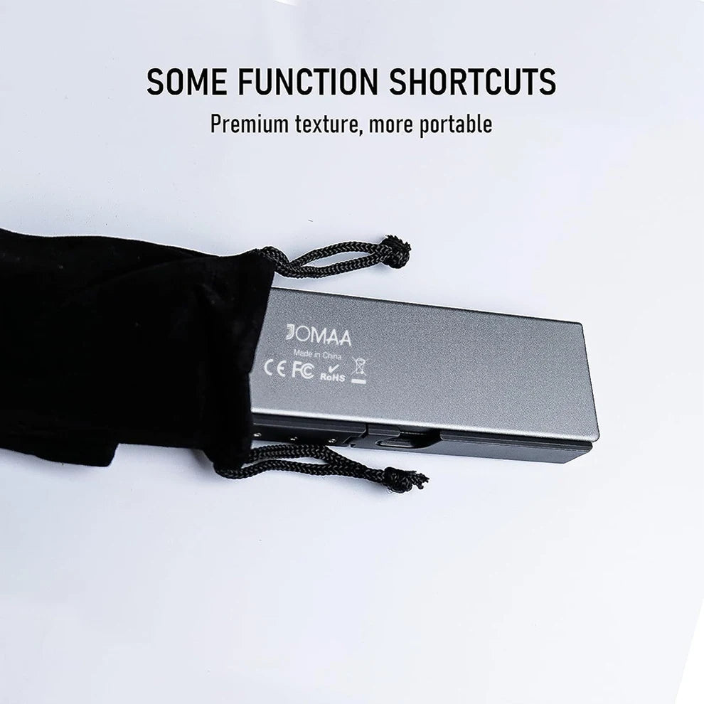 Teclado plegable Jomaa Bluetooth recargable para portátil, iPad y teléfono, mini teclado plegable portátil