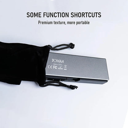 Teclado plegable Jomaa Bluetooth recargable para portátil, iPad y teléfono, mini teclado plegable portátil