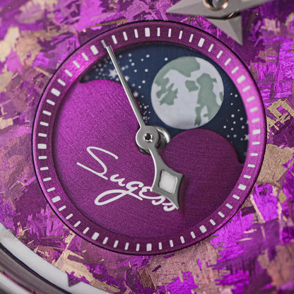 Automatic Man Watch Moon-Phase ST2528 Movement Waterproof Mechanical Wristwatches Sapphire Crystal Titanium Dials Clock S401 New