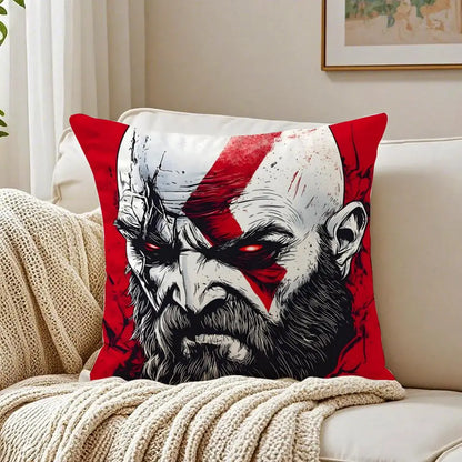 Game Mythological G-God of W-War Cushion Cover Pillowcase Anti-dustmite living Room Sofa Decor Cushion Room