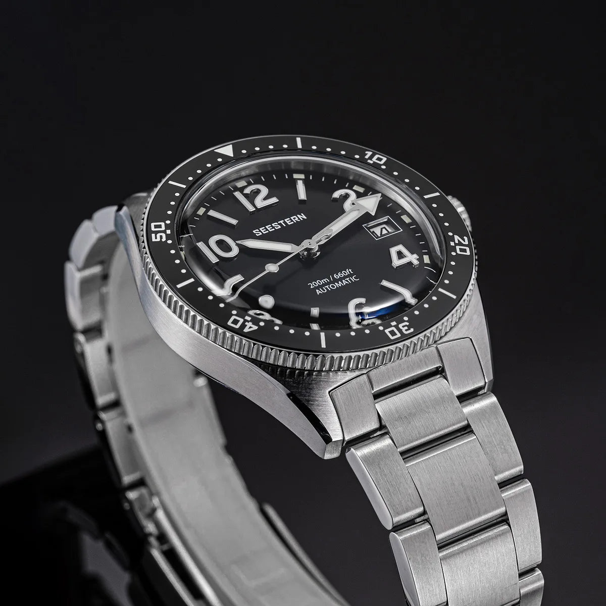 Sugess Diveing Watch of Men Automatic Mechanical Wristwatches 20ATM Waterproof Sapphire NH35A Movement BGW9 Luminous New S434-2